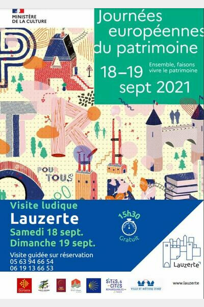 visite ludique de Lauzerte Journées du patrimoine 2021