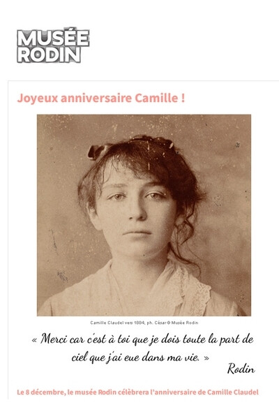Joyeux Anniversaire Camille Paris 7e Autre Evenement Visite Visite Guidee Loisiramag Fr