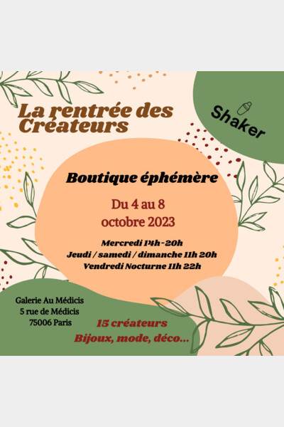 La Rentrée des Créateurs 2023