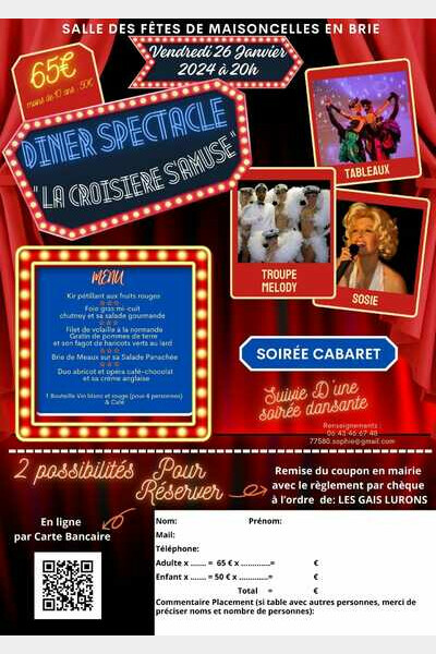 Dîner spectacle cabaret 
