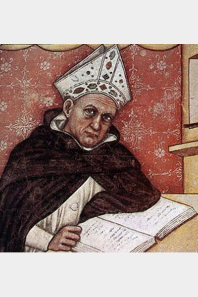 Albertus Magnus, fresque de Tommaso da Modena,1332