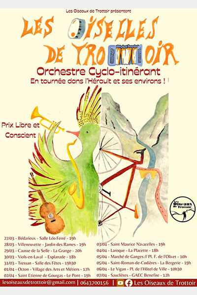 Affiche Les oiselles de trottoir