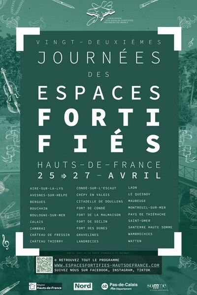 Affiche des Journées des Espaces Fortifiés 2025