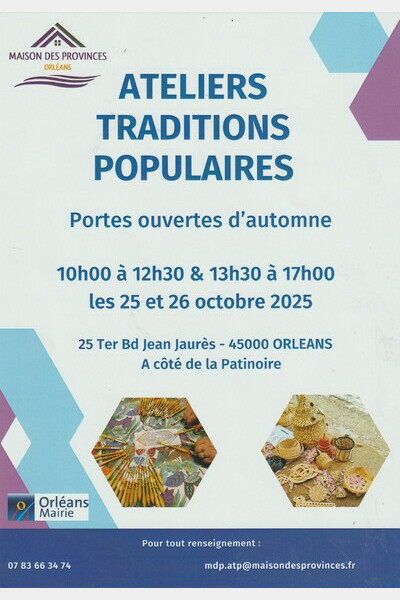 Portes ouvertes Ateliers Traditions Populaires