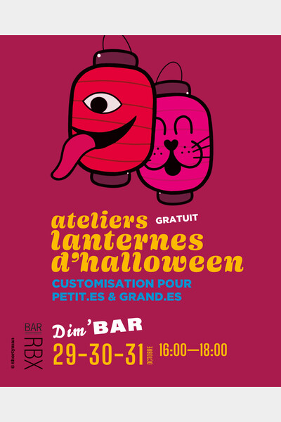 ateliers créatifs de lanter,nes d'Halloween