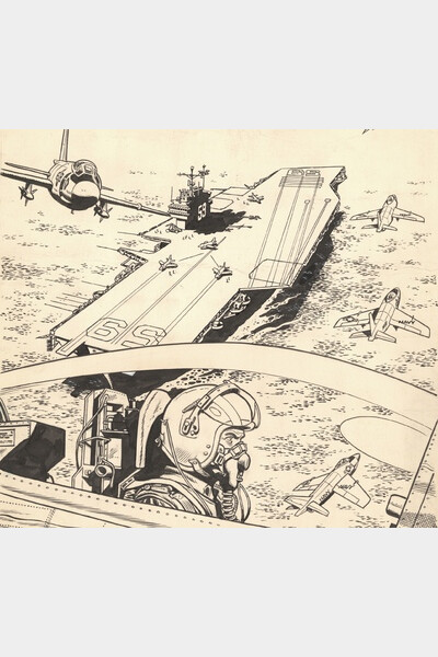 (Détail) Buck Danny - SOS Soucoupes Volantes