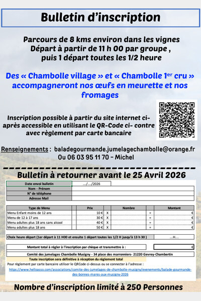 Bulletin inscription verso