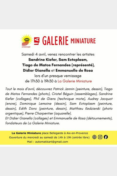 Invitation et participants au presque vernissage 