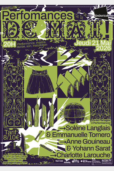 Affiche performances de mai 