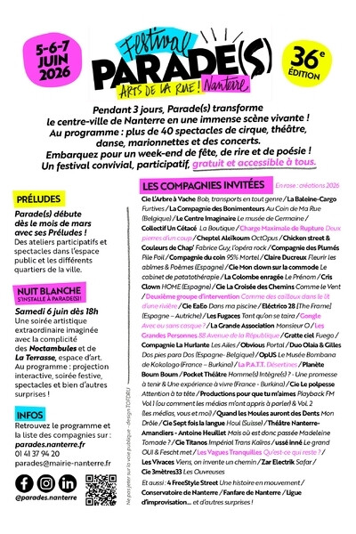 Flyer programmation 2026