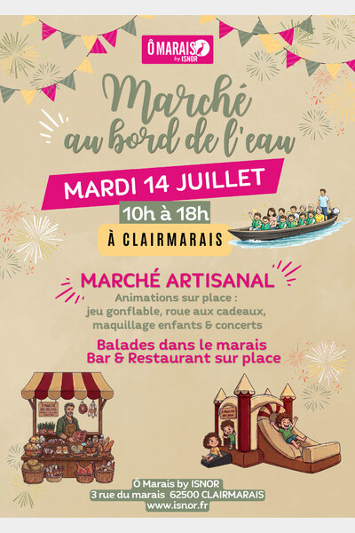 Marché au bord de l'eau 14 Juillet 2026
