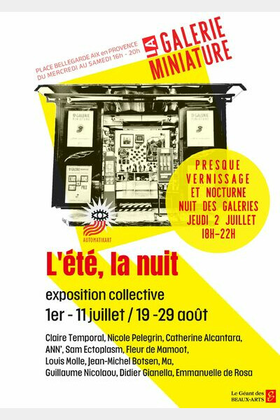 affiche expo de La Galerie Miniature