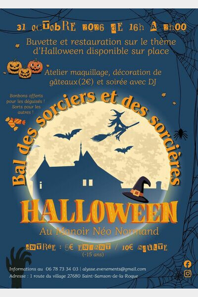 Affiche de la soirée Halloween