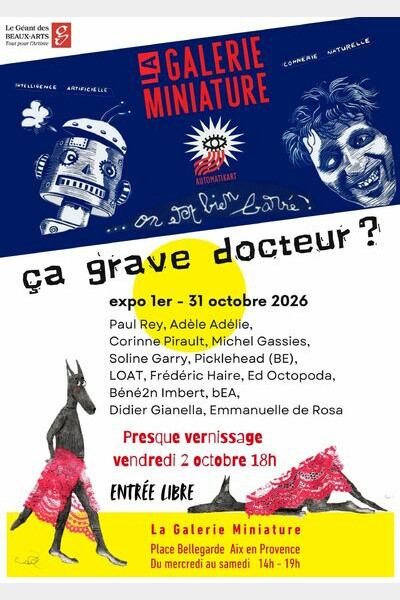 Affiche exposition octobre 2026 La Galerie Miniature