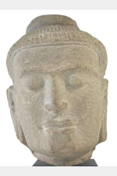 Tête de Bouddha Khmer