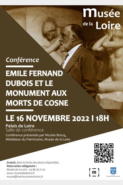 Affiche Conférence Fernand-Dubois et les monuments aux morts de Cosne