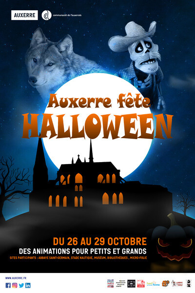 Affiche Auxerre fête Halloween