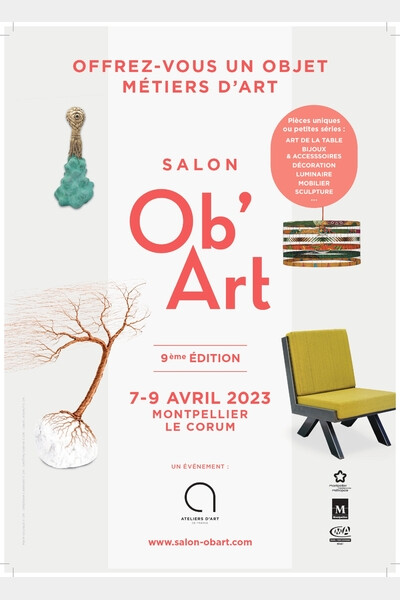 Affiche salon Ob'Art Montpellier 2023